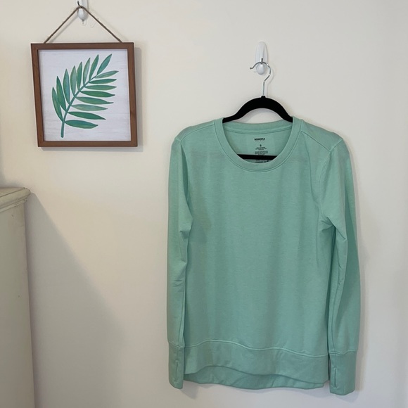 Sonoma mint green aqua long sleeve top - Picture 1 of 6
